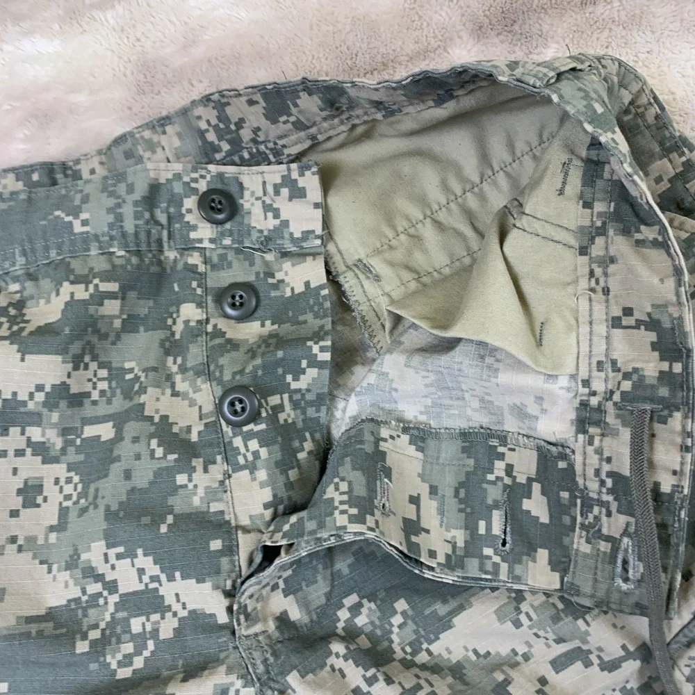 US‎ Army ACU Digital Camo Combat Pants Military Ripstop Cargo Trousers Tacti
